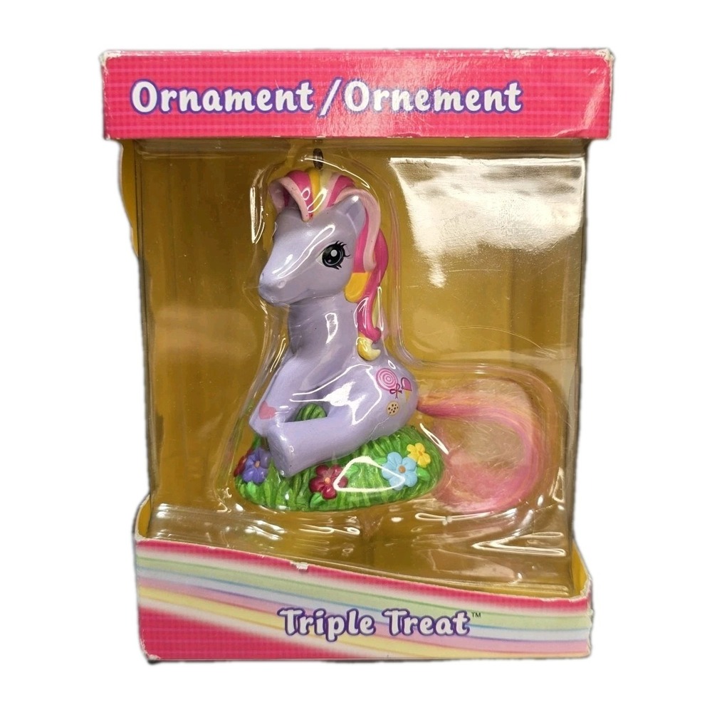 Hasbro American Greetings My Little Pony Triple Treat Christmas Ornament 2004‎